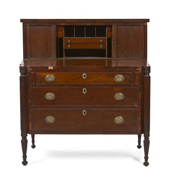 A Federal Style Mahogany Secretary