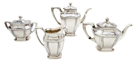 An American Sterling Silver Tea and