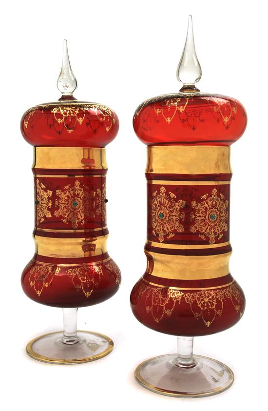 A Pair of Continental Gilt Decorated 151993