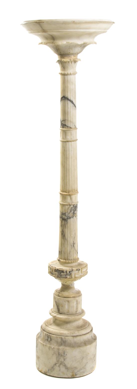 An Italian Alabaster Torchiere 1519cf
