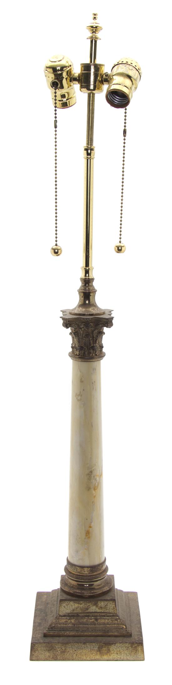 A Marble Corinthian Column raised