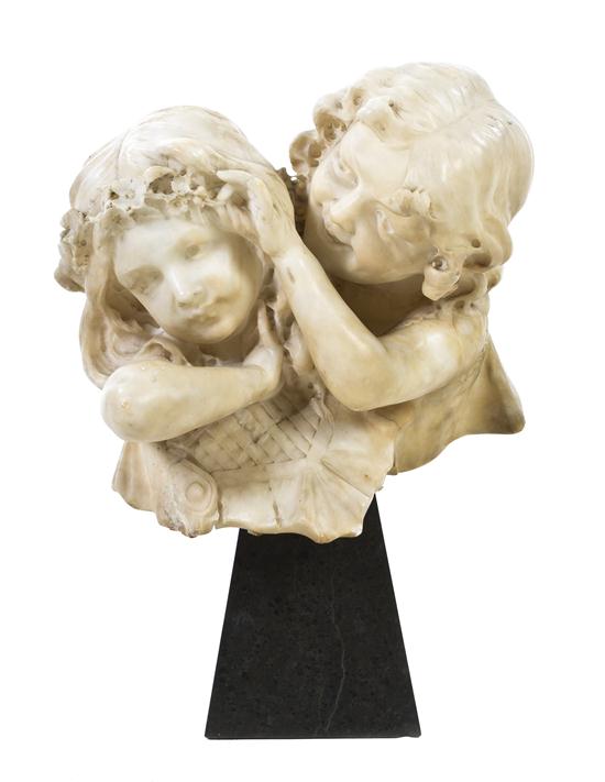 A Continental Marble Figural Group 1519e0
