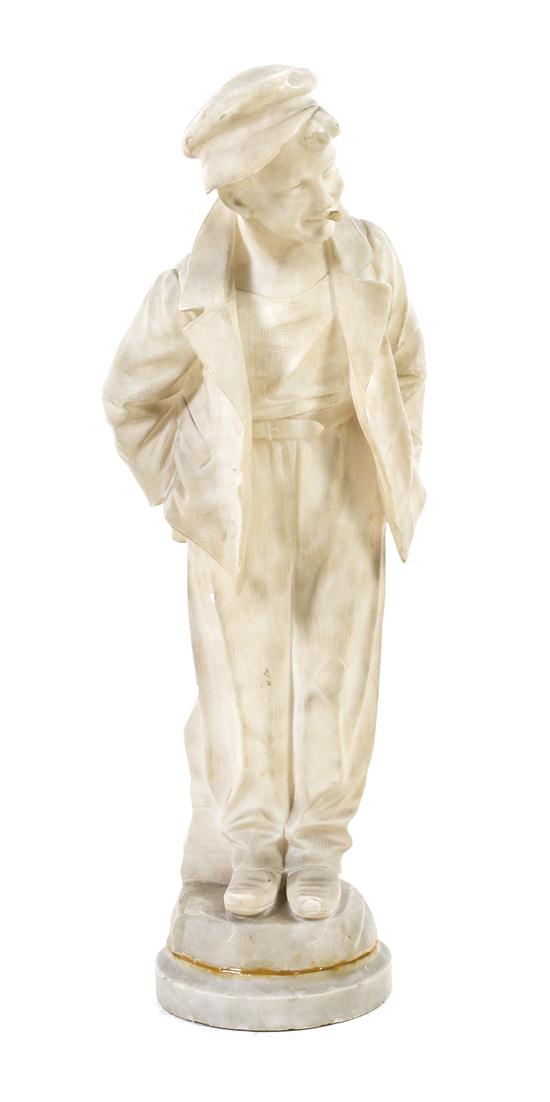 An Italian Carved Alabaster Figure 1519fa