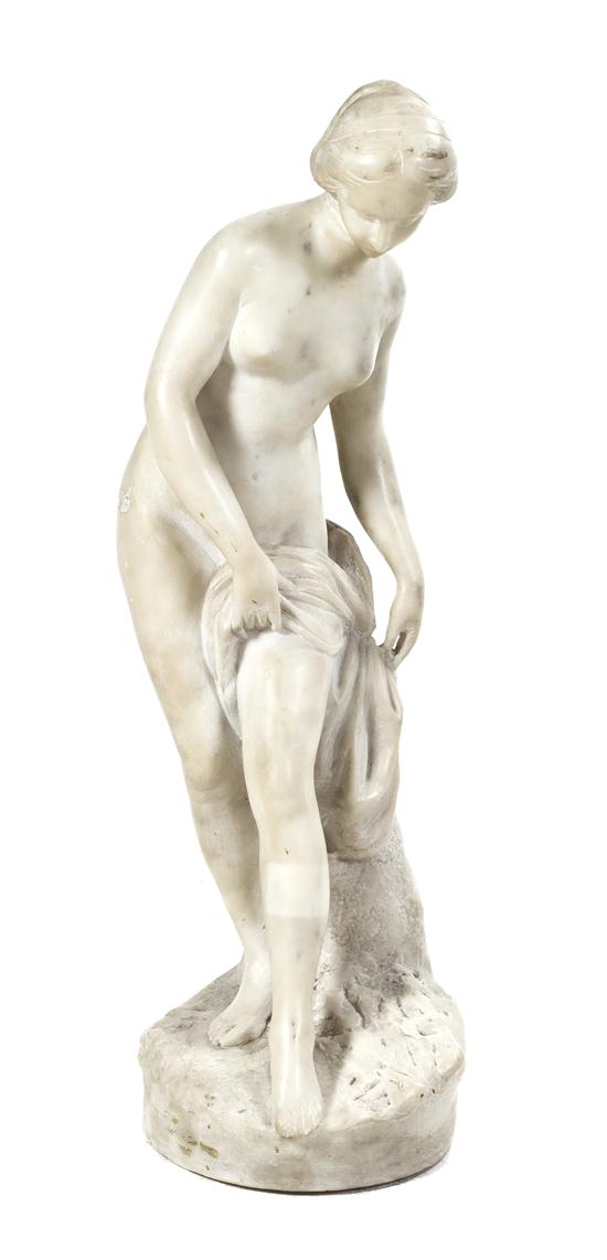 An Italian Alabaster Figure depicting