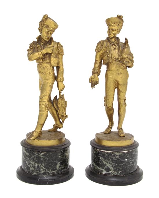 Two French Gilt Bronze Figures