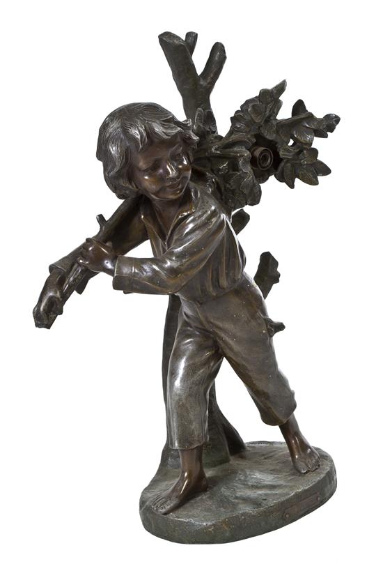 A Continental Cast Metal Figural