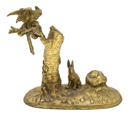 A Continental Gilt Bronze Animalier 151a4b