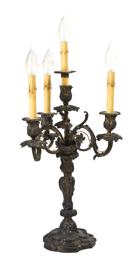 A Louis XV Style Gilt Metal Four Light 151a68