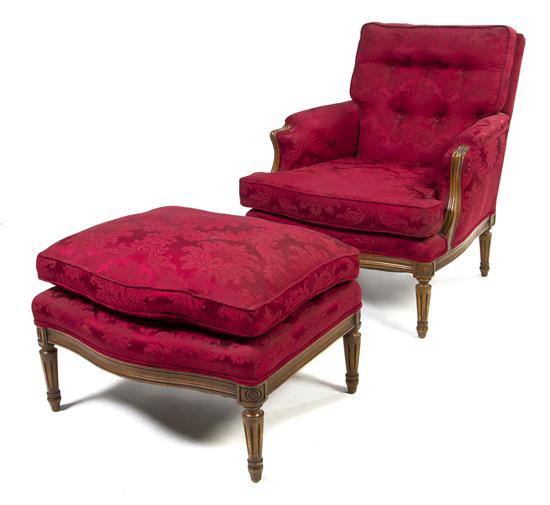 A Louis XVI Style Chaise in two 151a9f