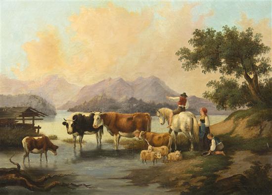 A Stefano 19th century Farmyard 151ac5