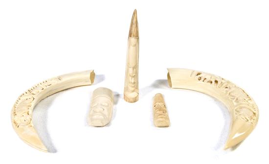 A Collection of Ivory Bone and Composite