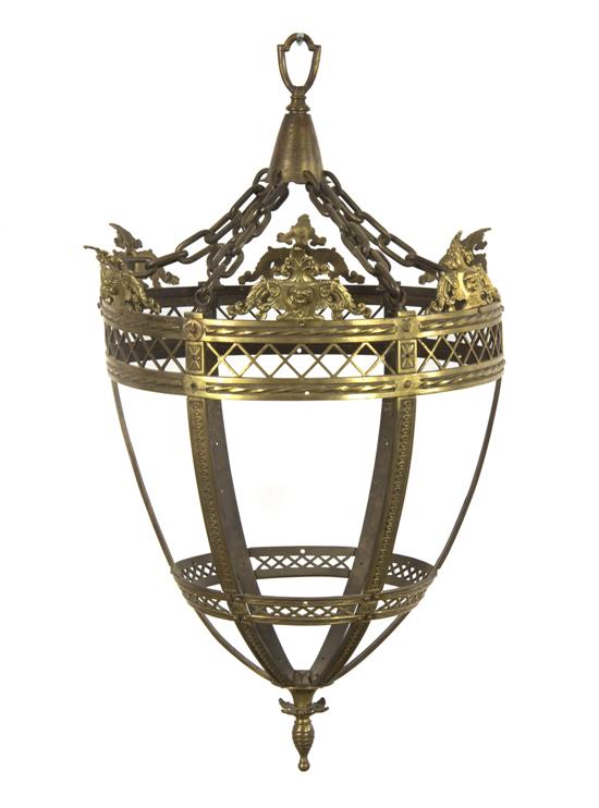 A Neoclassical Gilt Metal Lantern 151b44
