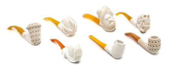 A Collection of Seven Meerschaum