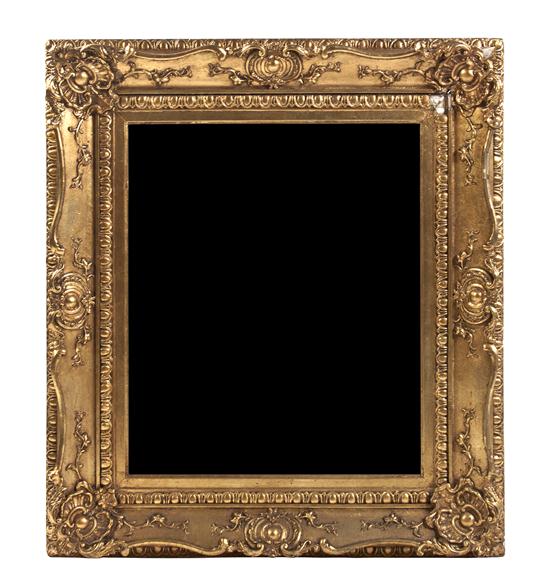 A Victorian Giltwood Mirror having