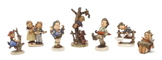 A Collection of Seven Hummel Figures