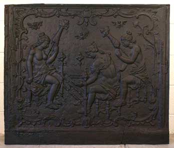 A French Louis XV Cast Iron Fireplace 151c97