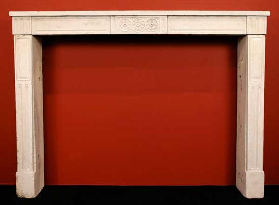A French Louis XVI Limestone Fireplace 151c9f