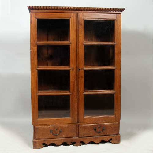 A Chippendale Teak Glazed Bookcase 151d0d