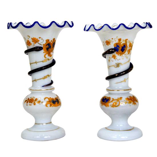 A Pair of Bavarian Painted Milk 151d57