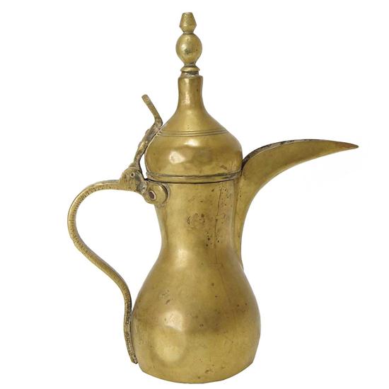 An Islamic Brass Covered Teapot