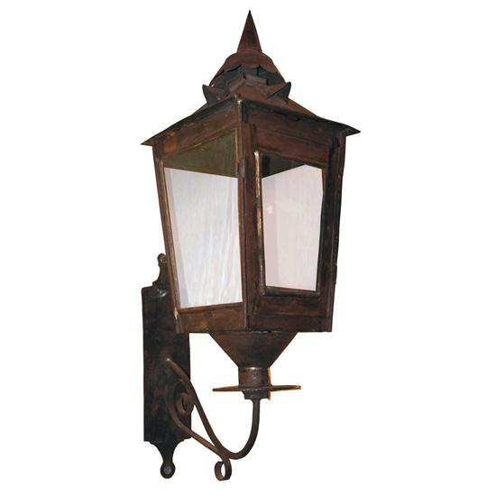 A Tole Ware Bracket Lantern 20th