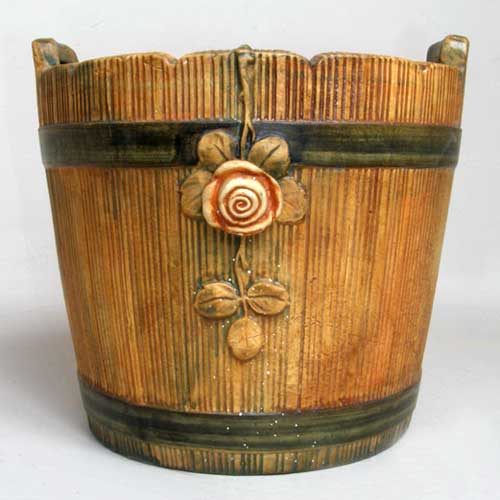 An American Pottery Faux Bois Planter 151df0