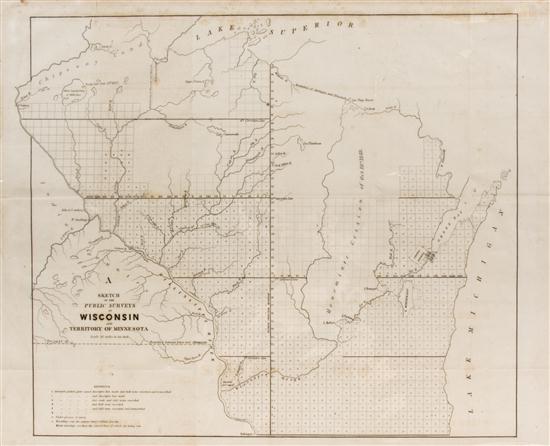 (MAP) A group of five matted maps