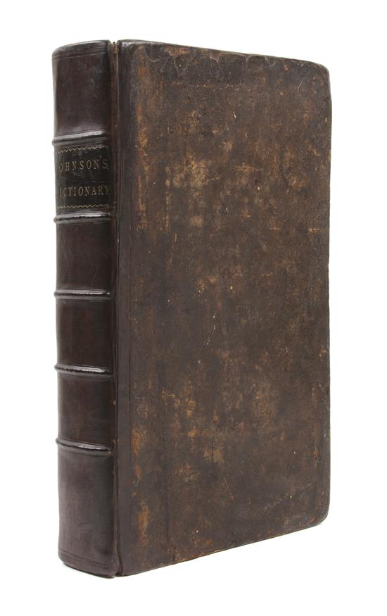 JOHNSON SAMUEL Dictionary of the 1545aa