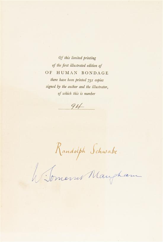 MAUGHAM W. SOMERSET Of Human Bondage.