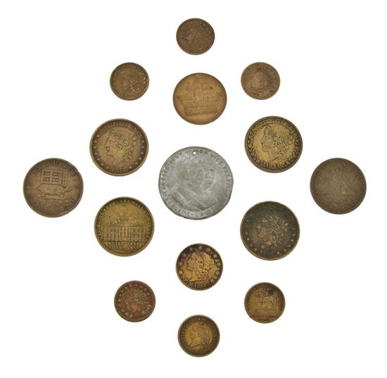 A Collection of U S Tokens comprising 15469f