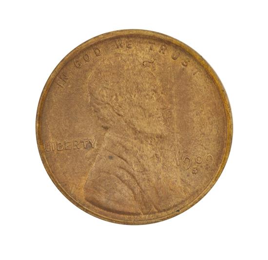 * An Uncirculated 1909-S Lincoln Cent.