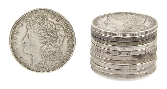  Eleven U S Morgan Silver Dollars 1546c5