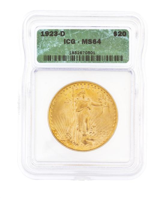  A 1923 D U S 20 St Gaudens 1546e5