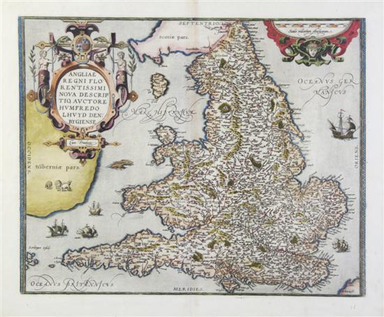 (MAP) ORTELIUS ABRAHAM Anglia Regni