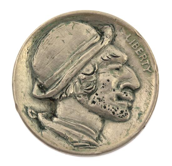 *A U.S. Buffalo Hobo Nickel the