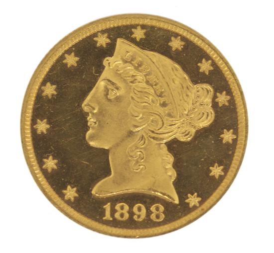  An 1898 U S 5 Liberty Proof 154841