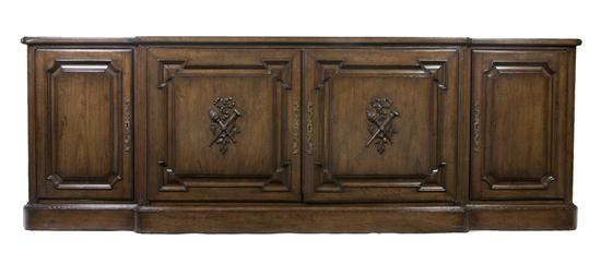 *A Continental Breakfront Form Sideboard