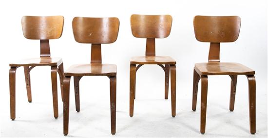 *A Set of Eight Bentwood Side Chairs