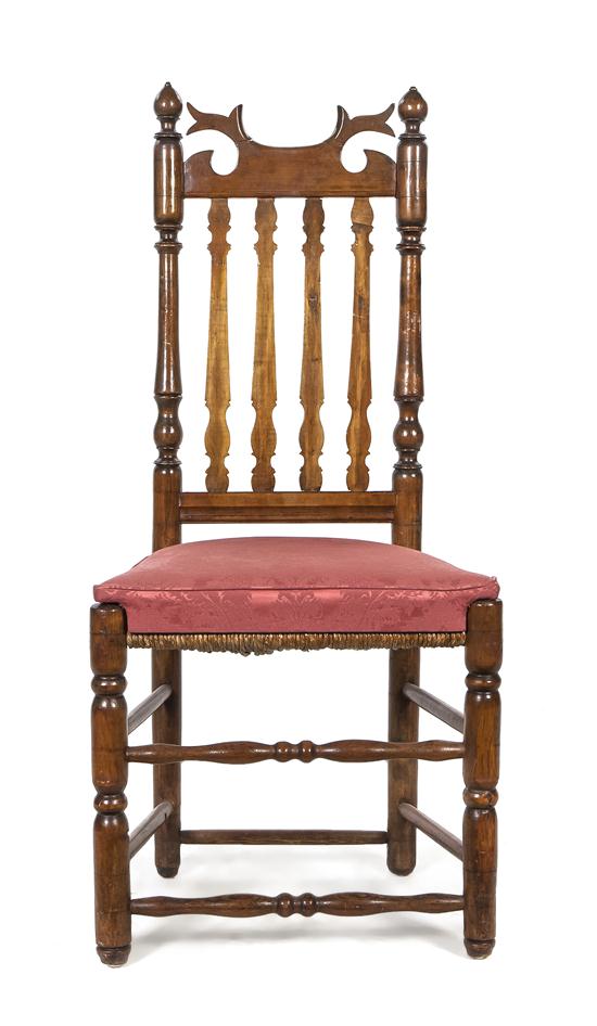 *A Continental Fruitwood Side Chair