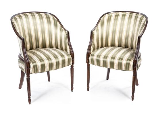 *A Pair of Louis XVI Style Bergeres