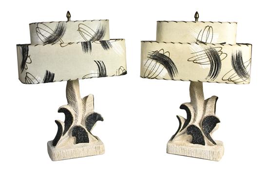 A Pair of Ceramic Table Lamps having 15489b