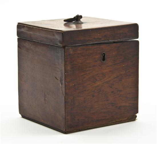 An English Mahogany Tea Caddy having 1548a2