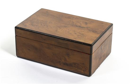 A Yew Wood Table Casket of rectangular 1548b0