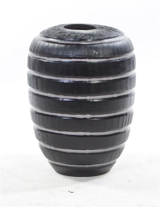 A German Glass Vase of tapering