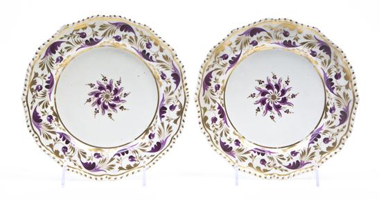 *Two Derby Porcelain Plates each