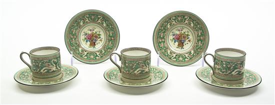 *A Set of Twelve Wedgwood Porcelain