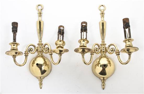 A Pair of Dutch Baroque Style Brass 154909