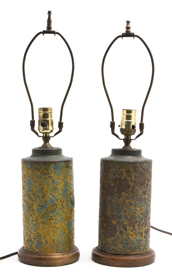 A Pair of Wallpaper Printing Cylinders 15491f