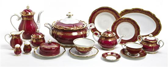 A German Porcelain Dinner Service