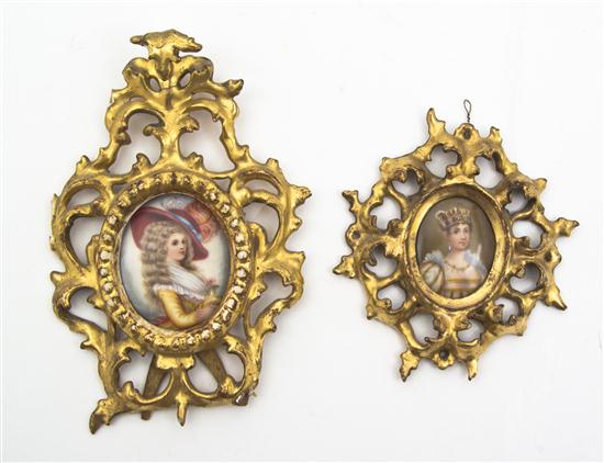 *Two Continental Portrait Miniatures